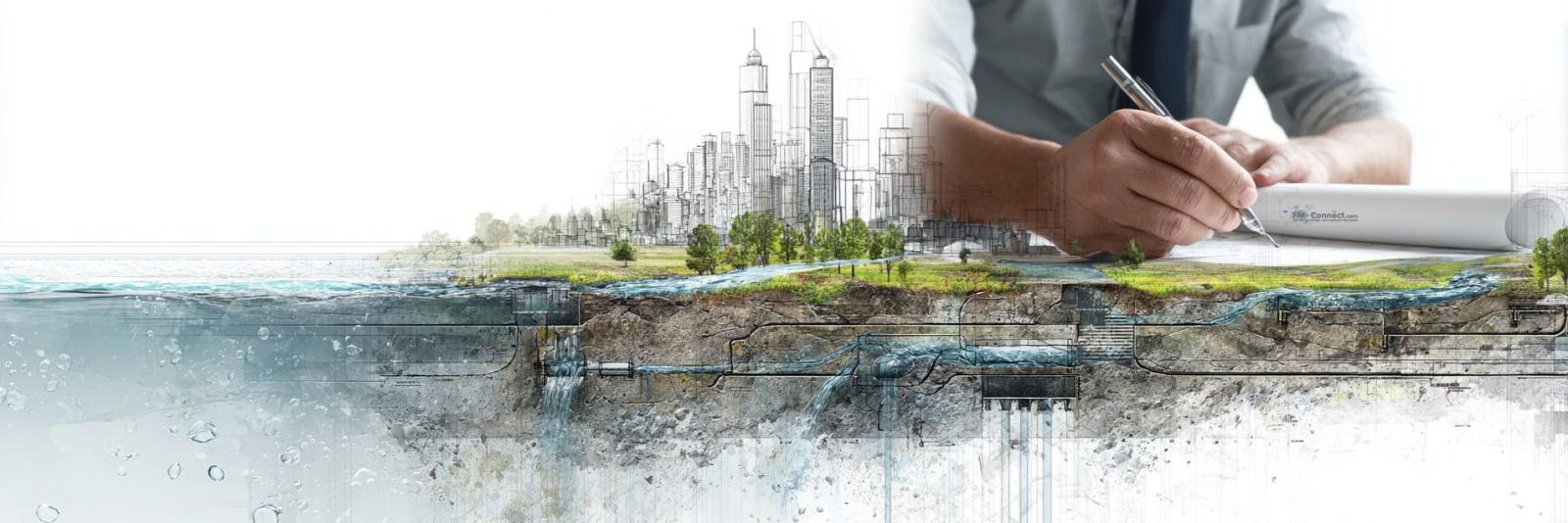 Geschlossene Wasserhaltung ist eine effektive Methode zur Regulierung von Grundwasserströmen bei Bauprojekten und zur Verhinderung von Wassereinbrüchen in Baugruben