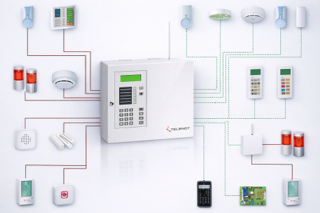 Gefahrenmeldanlage (GMA) ist der Oberbegriff für Brand-, Einbruch- und Überfallmeldean-lagen Bild: Telenot, Aalen