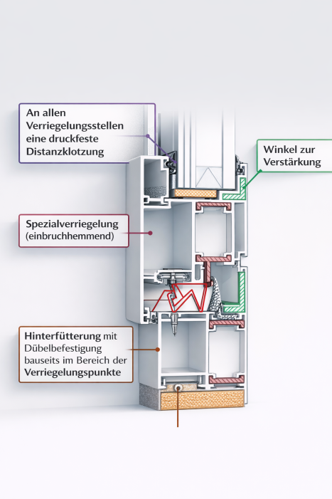Konstruktionsmerkmale von einbruchhemmenden Aluminiumfenstern